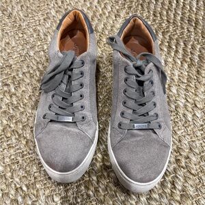 J Slides Gray Lace-Up Sneakers